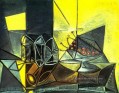 Buffet STILLLEBEN aux verres et aux cerises 1943 Kubismus Pablo Picasso